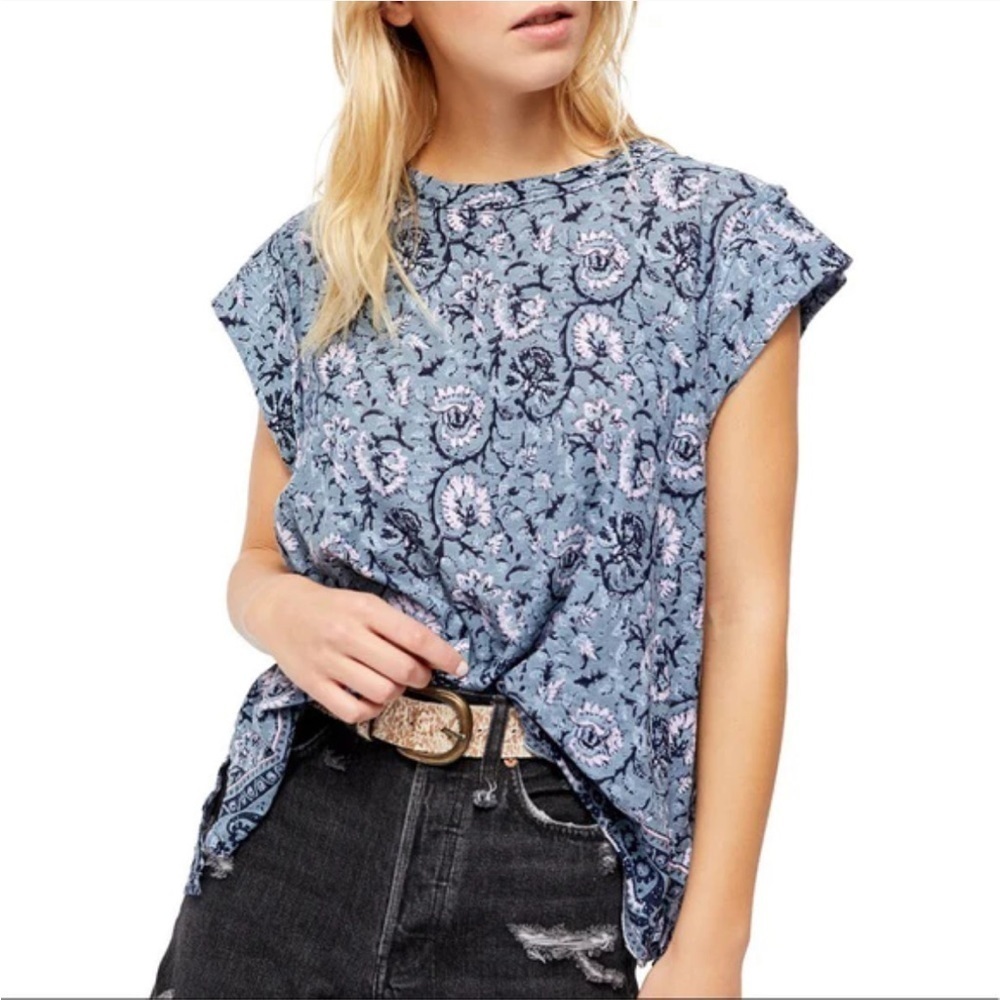 FREE People High Tide Printed Top